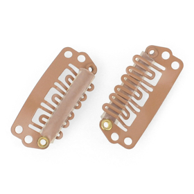 CLIP mittelgroß K hellbraun
