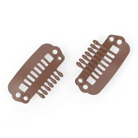 Clip klein S, mittellbraun