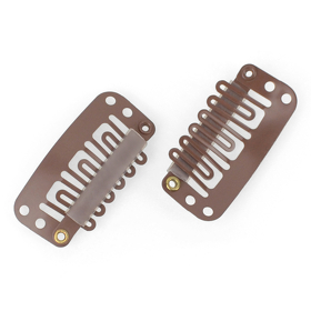 CLIP mittelgroß L mittelbraun