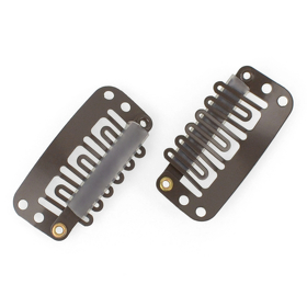 CLIP mittelgroß L dunkelbraun