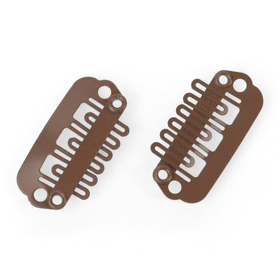 Clip klein M, mittelbraun