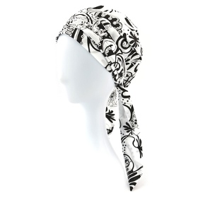 TURBAN VENICE # 59 CZARNO-BIAŁY