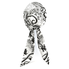 TURBAN VENICE # 59 CZARNO-BIAŁY